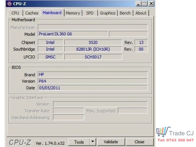 Server HP ProLiant DL360 (Xeon 2.27Ghz)